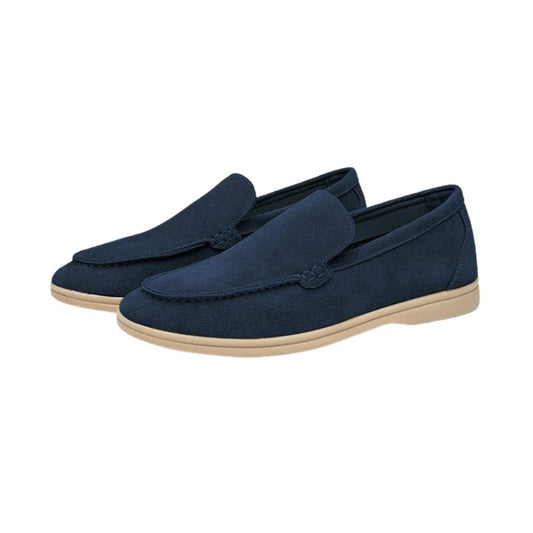 El Noble - Mocasín De Ante Premium Azul Marino