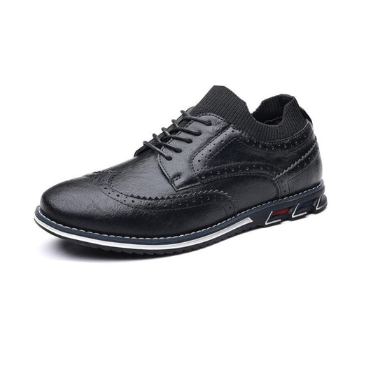 El Noble – Zapato Oxford Negro de Cuero | Estilo Casual-Formal