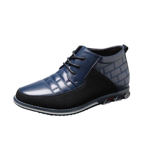 El Noble - Botines Oxford de Cuero Azul