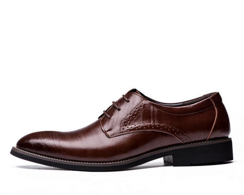 El Noble - Zapato de Cuero Auténtico Marrón | Punta Fina