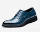 El Noble – Zapato de Cuero Auténtico Azul | Punta Fina